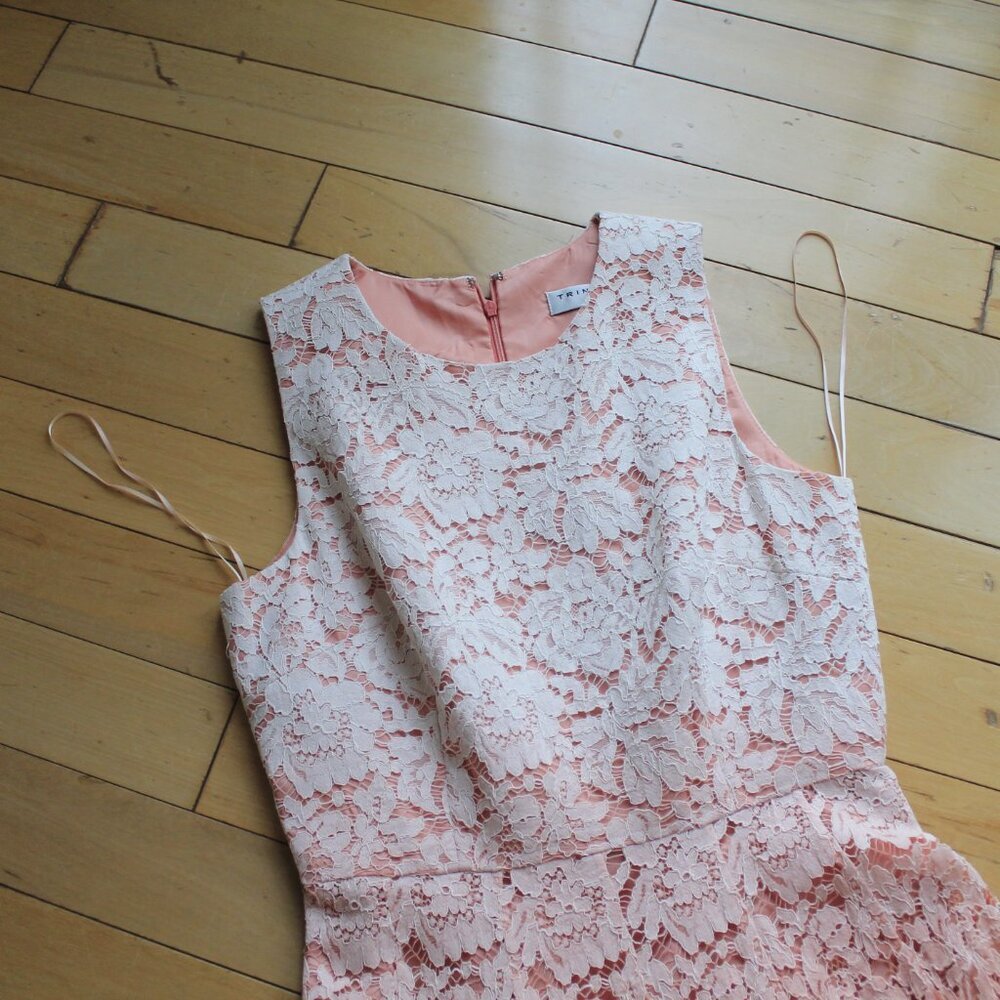 Trina Turk Carpenteria Ombre Lace Sleeveless Dress Size 4 - Picture 3 of 13